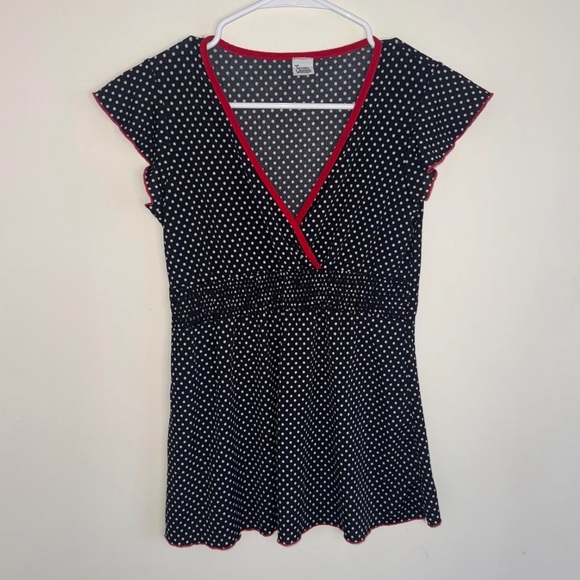 Vintage y2k polka dot blouse Medium - Picture 1 of 4